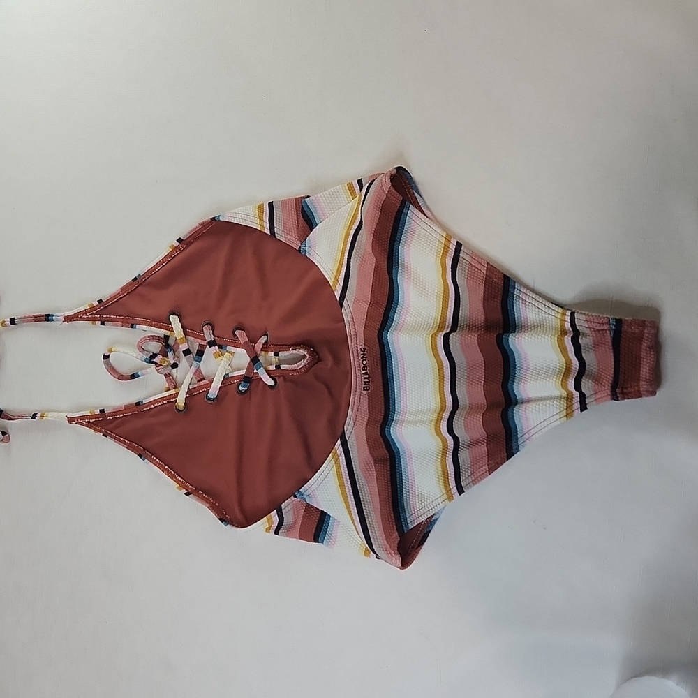 Billabong Striped Easy Daze One Piece Swimsuit. Size S - Picture 6 of 8